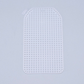 Plastic Mesh Canvas Sheets, for Embroidery, Acrylic Yarn Crafting, Knit and Crochet Projects, Oval Rectangle