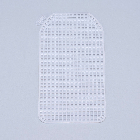 Plastic Mesh Canvas Sheets, for Embroidery, Acrylic Yarn Crafting, Knit and Crochet Projects, Oval Rectangle