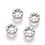 Brass Micro Pave Cubic Zirconia Beads, Ring