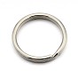 Original Color 304 Stainless Steel Split Key Ring Clasps for Keychain Making, 32x2.2mm