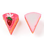 Triangle Cake Resin Decoden Cabochons, Imitation Food, 15x12x13mm