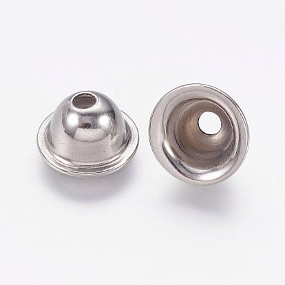 304 Stainless Steel Bead Caps, Apetalous