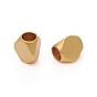 Brass Beads, Long-Lasting Plated, Matte Style, Faceted