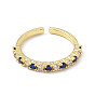 Открытое кольцо-манжета из кубического циркония, золотые латунные украшения для женщин