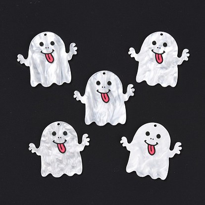 Acrylic Pendants, for Halloween, Ghost