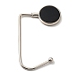 Zinc Alloy Bag Hangers, Purse Hooks, with Thick Right Angled Hook, Round