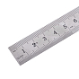 Regla de acero inoxidable, 15/20/30 cm precisión de la regla métrica herramienta de medición de doble cara escuela y materiales educativos