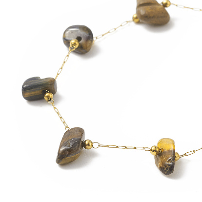 Браслет из бусин из натуральных смешанных драгоценных камней, золотые 316 ювелирные изделия из хирургической нержавеющей стали для женщин