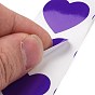 Heart Paper Stickers, Adhesive Labels Roll Stickers, Gift Tag, for Envelopes, Party, Presents Decoration