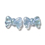 Luminous Acrylic Beads, AB Color Plated, Glitter, Bowknot