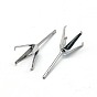 304 Stainless Steel Stud Earring Findings, 18x8mm, Pin: 0.7mm