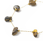 Браслет из бусин из натуральных смешанных драгоценных камней, золотые 316 ювелирные изделия из хирургической нержавеющей стали для женщин