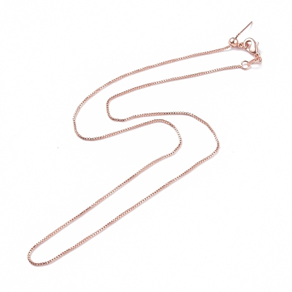 Латунная венецианская цепочка, Ожерелья с цепочкой, с застежками в форме когтей лобстера и стопорными бусинами, долговечный