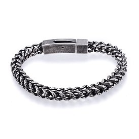 304 bracelets de chaîne d'acier inoxydable, fermoirs à baïonnette