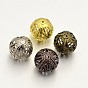 Perlas de filigrana de hierro redondas, bola de filigrana