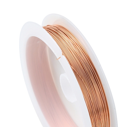 4 Rolls 4 Color Copper Round Wire for Jewelry Making, Long-Lasting Plated, with Side Cutting Pliers