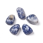 Perles de jaspe tache bleue naturelle, pierres de guérison, pour la thérapie de méditation équilibrant l'énergie, pierre tombée, gemmes de remplissage de vase, pas de trous / non percés, nuggets