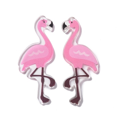 Acrylic Big Pendant, Flamingo