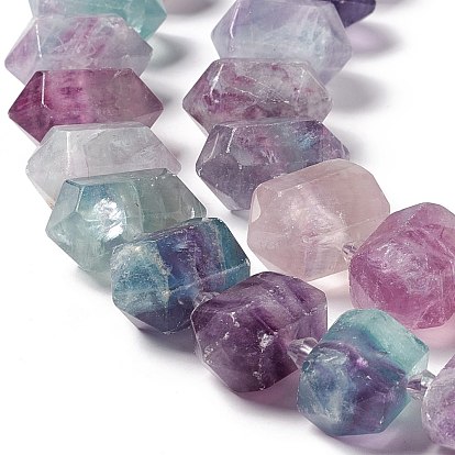 Natural Fluorite Beads Strands, Faceted, Double Terminated Pointed/Bullet