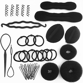Универсальный набор для изготовления пушистых булочек для ленивой укладки волос — инструмент для плетения головок цветочных бутонов