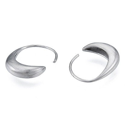 316 овальные серьги-кольца из хирургической нержавеющей стали для мужчин и женщин