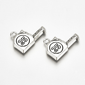 Pendentifs en alliage de style tibétain, bande, sans cadmium et sans plomb