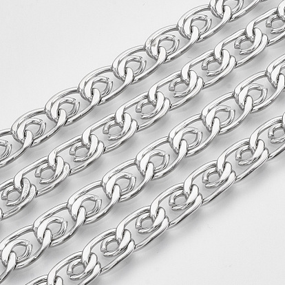 304 Stainless Steel Lumachina Chains, Snail Chains, Scroll Chains, with Spool, Unwelded