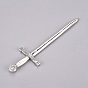 Tibetan Style Alloy Findings, Long Swords, for Wire Wrapped Pendants