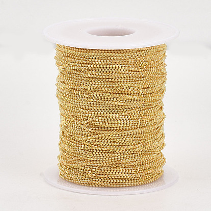 Brass Ball Chains, Long-Lasting Plated, Soldered, with Spool, Cadmium Free & Lead Free