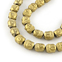 Electroplated Matte Non-magnetic Synthetic Hematite Beads Strands, Buddha Head