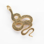 Snake Brooch, 201 Stainless Steel Animal Lapel Pin for Backpack Clothes, Nickel Free & Lead Free