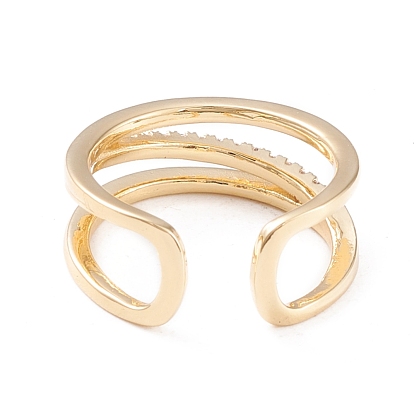 Латунные кольца из манжеты с прозрачным цирконием, открытые кольца, долговечный