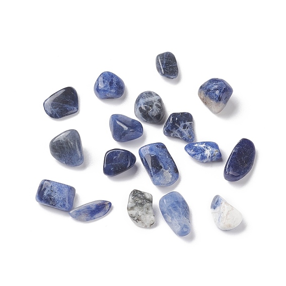 Natural Sodalite Beads, No Hole/Undrilled, Chip