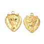Ion Plating(IP) 304 Stainless Steel Pendant Cabochon Settings, Lion