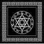 Nappe de tarot non tissée pour la divination, bloc de cartes de tarot, pendule magie pentacle runes tissu, carrée, noir, motif constellation/étoile de david