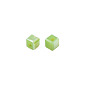 600Pcs 12 Colors Faceted Glass Beads Strands, Imitation Jade, Cube