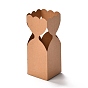 Бумажные коробки конфет, коробка подарка свадьбы, с упаковочной нитью и картой, прямоугольная форма вазы