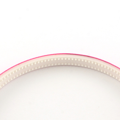 Accesorios para el cabello sombreros lisos banda de pelo de plástico resultados, con dientes, con la cinta grosgrain, 110~114x9~9.5 mm