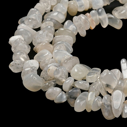 Chapelets de perles naturelles moonstone  , puce
