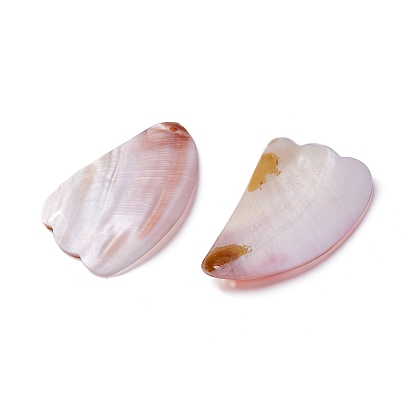 Natural Freshwater Shell Gua Sha Boards, for Scraping Massage and Gua Sha Facial Tools, Petaline