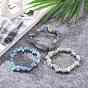 Bracelets extensibles en pierres naturelles mélangées, bracelets empilables