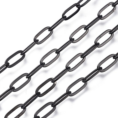 Revestimiento iónico (ip) 304 cadenas portacables de acero inoxidable, cadenas de clips, cadenas portacables alargadas estiradas, soldada, con carrete