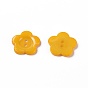 Acrylic Sewing Buttons for Costume Design, Plastic Buttons, 2-Hole, Dyed, Flower Wintersweet