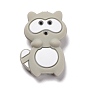 Silicone Focal Beads, Raccoon