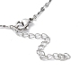 304 ожерелье-цепочка с текстурированными звеньями из нержавеющей стали