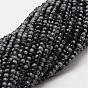 Natural Snowflake Obsidian Beads Strands, Round