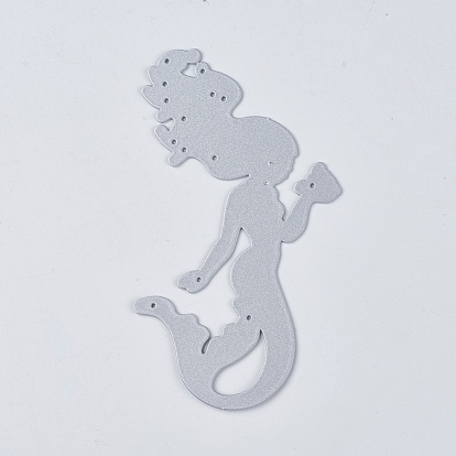 Carbon Steel Cutting Dies Stencils, for DIY Scrapbooking/Photo Album, Decorative Embossing DIY Paper Card, Mermaid