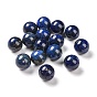 Lapis-lazuli perles naturelles, teint, ronde