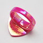 Дети День Святого Валентина подарки акриловые кольца для детей, AB цвет, разноцветные, 14 мм