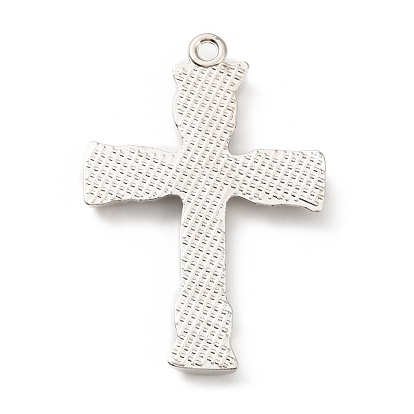 CCB Plastic Big Pendants, Crucifix Cross Charm